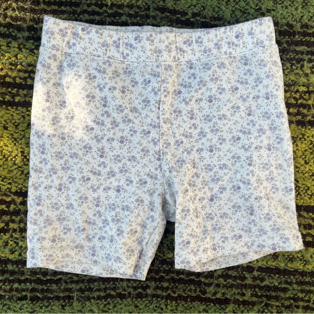 Jamie Kay Purple Floral Bike Shorts